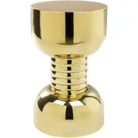 Bold Monkey Gonna Make You Sweat Metal Bijzettafel/ kruk Rond 29 cm Goud