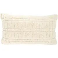 Zusss Kussen Patroon 60X40cm 100% Katoen Off White