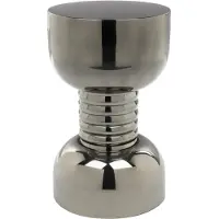 Bold Monkey Gonna Make You Sweat Metal Bijzettafel/ kruk Rond 29 cm Zilver