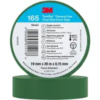 3M Isolatie Tape - 19mm breed - 0,152mm dik - 20 meter - Groen