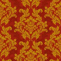 Maki - Lunch servetten - Red & gold Wallpaper