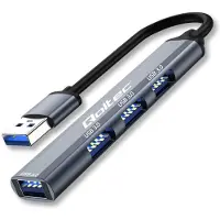 Qoltec Hub Adapter 4-In-1 Usb 3.0 Voor Pc, Laptop, Mac, 4X Usb 3.0, Snel En Handig