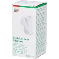 Lohmann & Rauscher Mollelast Haft Windel Adhesief Latex Free 10cmx4m 89593 4x1 St Gaasverband