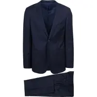 Suitable Kostuum Wol Navy | Donkerblauw | Maat 48