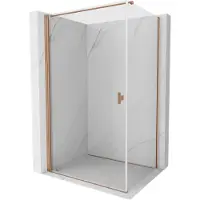 Mexen Mist-B douchecabine draaideur 85 x 95 , transparant, geborsteld koper - 8A2T-085-095-65-00