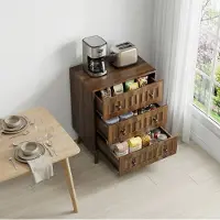 STILVORA Ladekast - Met 3 Lades En Verticale Fronten - Voor Slaapkamer Woonkamer En Hal - MDF En Grenenhout - 60x40x79 Cm