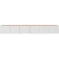 MargaretHadas24 Margaret Hadas24 TV-kast Mio, tv-meubel, tv-kast, 300 cm, hangend, modern design, woonkamer, wandmontage, tv-meubel, wit