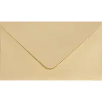 Netuno Metallic (parelmoer) crème enveloppen A8 - 58 x 100 mm - 25 stuks - BK zonder lijm - 120 gram - Aster Metallic -