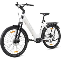 TTGO Z5 Elektrische Fiets - 250W Motor - 36V18Ah Accu - 27.5 Inch Banden - Max Snelheid 25km/u - Max Bereik 110-130km - Shimano 9 Versnellingen - Wit