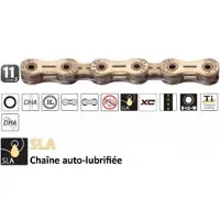 Yaban SLA 110 Titanium Ketting 11-speed 116 Kettingbladen, goud 2022 Fietskettingen