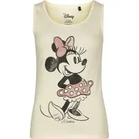 Minnie & Mickey Mouse - Disney Tanktop - Minnie Sketch Bicolor - S tot XXL - voor Vrouwen - witgrijs | Maat M