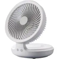 VHV - Mini Ventilator - Tafelventilator - USB Ventilator - Oplaadbare Bureau Ventilator - Nachtlamp En Oscillatie - Voor Bureau Slaapkamer Camping