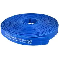 Garronda PVC platte slang 1 inch 100 m - drukslang 2 bar - PVC layflat-slang voor irrigatie & drainage - blauw