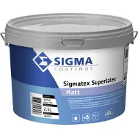 Sigma Sigmatex Superlatex Matt - Op Kleur Gemengd - 2,5L - Muurverf