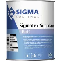 Sigma Sigmatex Superlatex Matt | Matte Muurverf en Plafondverf 1 LTR - Kleur|1|2