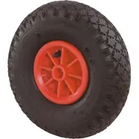 BS Rollen Wiel met luchtband | wiel-d. 200 mm draagvermogen 80 kg | reserve-wiel | ribbelprofiel glijlagers | 1 stuk - D10.200 D10.200
