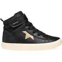 Geox GISLI MEISJES Sneakers - ZWART/CHAMPAGNE - Maat 26