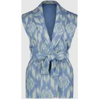 Circle of trust Sia Gilet Indigo Batik Size: S | Vests Outlet | Dames | Blauw