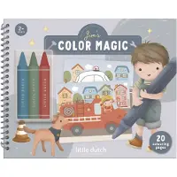 Little Dutch Magisch kleurboek Little Dutch Jim 30 pagina inclusief 3 krijtjes