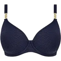 Fantasie - Azores Plunge Bikini Top Midnight - maat 85F - Blauw