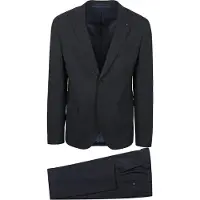 Suitable Strato Pied De Poule Kostuum Wol Navy | Donkerblauw | Maat 54