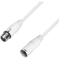 Adam hall 4 STAR MMF 0100 SNOW Microfoonkabel | XLR vrouwelijk x XLR mannelijk | 1 m