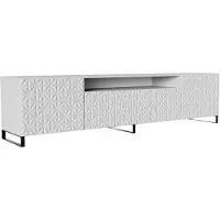 MargaretHadas24 TV-kast Cali III, woonwand, lowboard, tv-standaard, woonwand, woonkamer, tv-meubel, woonkamermeubels, televisie, highboard, TV-kast, tv-lowboard, 200 cm, 3 deuren, wit