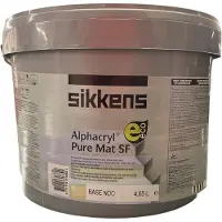 Sikkens Alphacryl Pure Mat SF - Prachtige matte binnenmuur verf - Perfecte vloei en schropvast - 5 L - RAL 7039 Kwartsgrijs