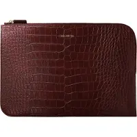 Selencia Croco laptop hoes 11 inch - Laptopsleeve - Burgundy