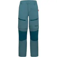 TROLLKIDS - Kid's Nordfjord Zip-Off Pants Slim Fit - Trekkingbroek 122, blauw