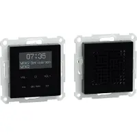 Merten DAB+ Radio Set MEG4375-0303 met Bluetooth en luidspreker, kleur zwart