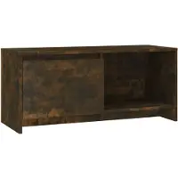 vidaXL Tv-meubel 90x35x40 cm bewerkt hout gerookt eikenkleurig