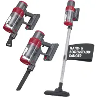 Cleanmaxx 2-in-1 accu-cycloonstofzuiger, draadloze hand- en vloerstofzuiger met sterke 22,2 V Li-ion accu, tot 38 minuten looptijd en 12 kPa zuigvermogen, EPA-11-filter en 800 ml capaciteit