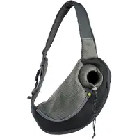 Europet Draagzak Sarah Crazy Paws zwart - nylon - 25 x 15.5 x 43 cm
