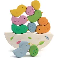 Tender Leaf Toys - Schommelende babyvogels - 12-delig evenwichtsspeelgoed - STEM-speelgoed - Vroeg leren om strategisch denken en fijne motoriek