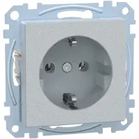 Schneider Electric Merten SCHUKO-stopcontact StK MEG2301-0460, aluminium, systeem M