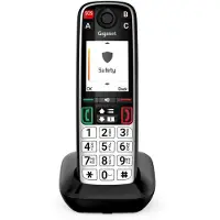 Gigaset EASY 500 Draadloze seniorentelefoon Optisch belsignaal Kleurendisplay Zwart