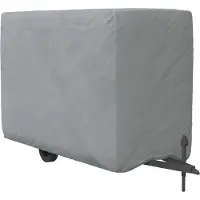 vidaXL Paardentrailerhoes 396x178x250 cm vliesvlies grijs