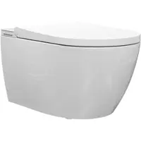 Plieger Capri randloze douche wc met softclose zitting wit glans