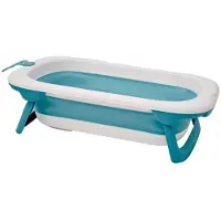 Thermobaby Opvouwbaar bad - THERMOBABY - BALNÉA - Compact - Aftapplug - Tot 18 maanden - Blauw