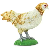 Safari Ltd. Ameraucana Kipbeeldje - Gedetailleerd 2,25" plastic modelfiguur - Leuk educatief boerderijspeelspeelgoed voor jongens, meisjes en kin