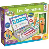 Liscianigiochi CAROTINA Talking Pen + 2-in-1 Magnetic Toys - - Animals - Learning & Logic - Ages 3+