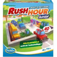 Ravensburger ThinkFun-Rush Hour Junior-Logic Game-Puzzle-Traffic Jam-40 Challenges 4 Levels-1 Player or More Ages 5--76604