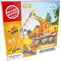 Tactic Constructor Graafmachine – Constructiespeelgoed – 4-in-1 – 170 Onderdelen – Houten Bouwset – FSC Hout – Gemaakt in Duitsland – Zelf Bouwen – Vanaf 6 Jaar