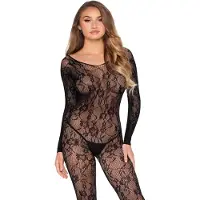 Leg avenue - Lace Bodystocking - Zwart