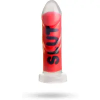 Vuxen slut - siliconen dildo - rood