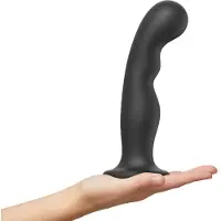 Strap-On-Me - G-spot En P-spot Dildo - Zwart - Maat 2XL