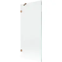 Mexen Lunar badwand 1-deurs 80 x 150 , transparant, geborsteld koper - 897-080-000-65-00