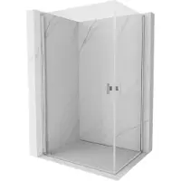 Mexen Mist-B Duo draaibare douchecabine 100 x 85 , transparant, chroom - 8A2-100-085-01-00
