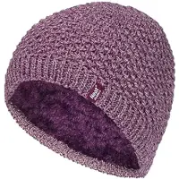 Heat Holder - Gebreide warme thermo muts voor dames - Roos